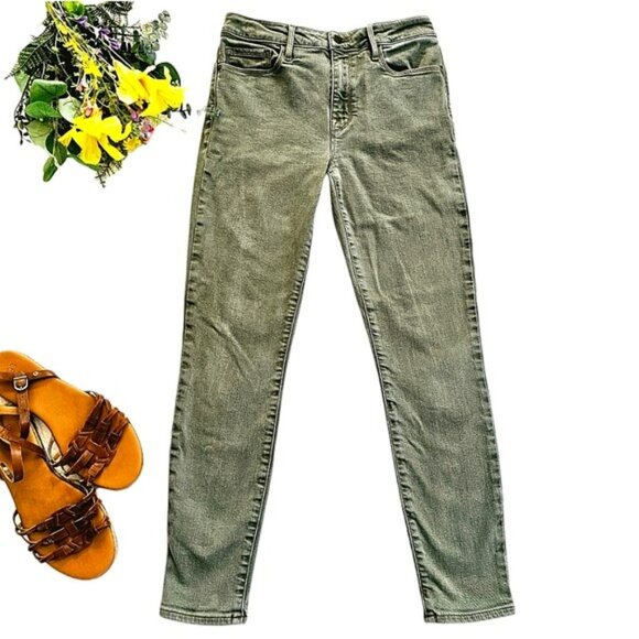 Sanctuary Women's Skinny Jeans Size 27 4 Olive Green Denim Social Ankle Mid Rise - Picture 15 of 15